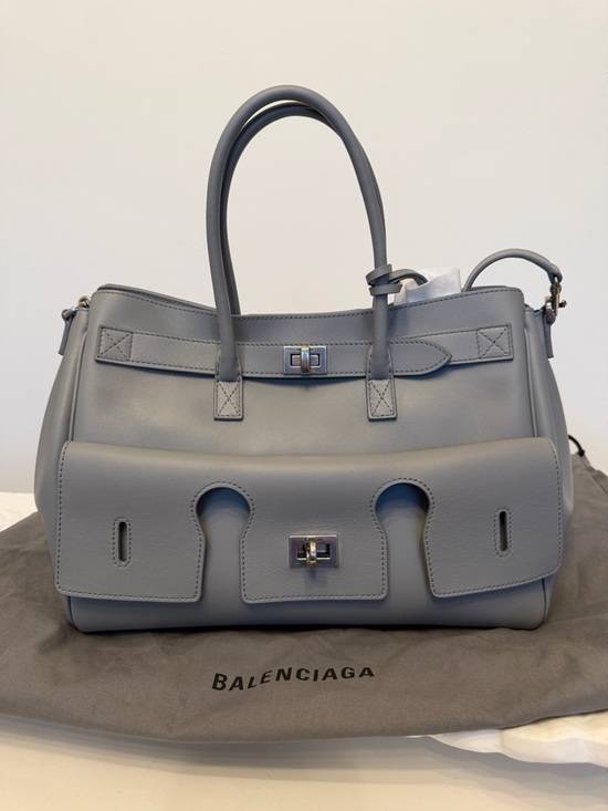 Balenciaga Handbags - Balenciaga BEL AIR CARRY ALL BAG SMALL IN CLOUD GREY